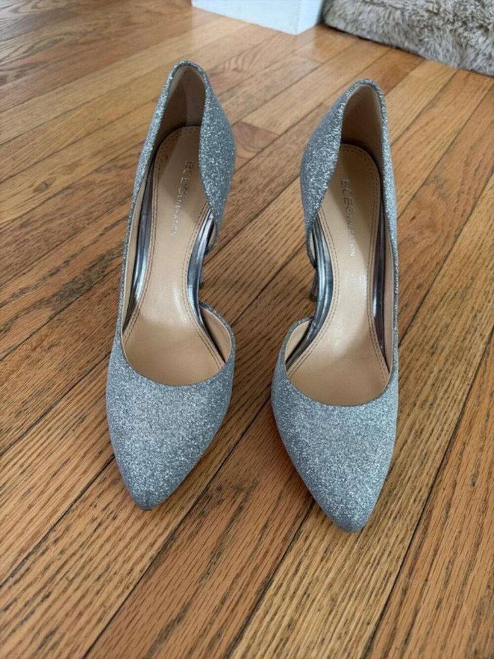 *Brand New* BCBGeneration silver heels